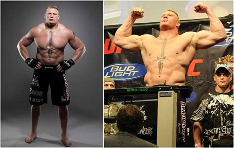 brock lesnar height and weight